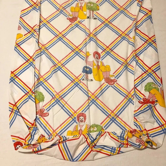 Vintage 1978 McDonalds Flat and Fitted Twin Bed Sheet Ronald McDonald - Picture 9 of 16